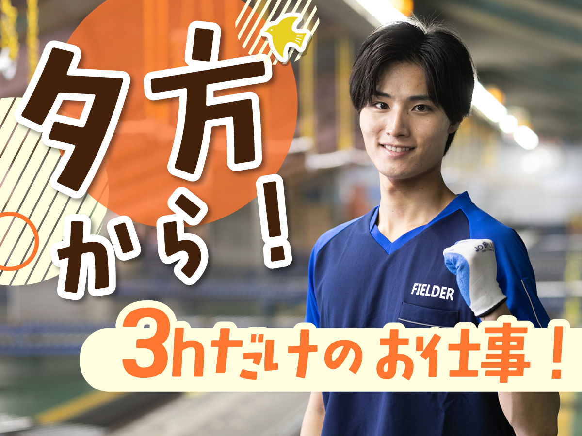 【夕方から】19時～22時/短時間/日払い可(規定有)/宅配・商品の仕分け作業/未経験者歓迎！