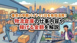 東京の早朝バイトで1日を有効活用！物流倉庫の仕事内容や稼げる金額を解説