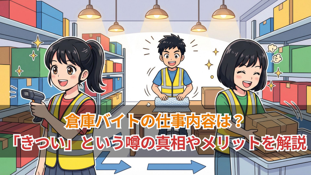 倉庫バイトの仕事内容は？「きつい」という噂の真相やメリットを解説
