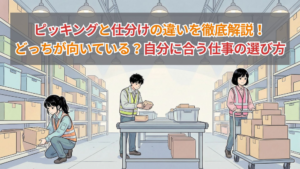 ピッキングと仕分けの違いを徹底解説！どっちが向いている？自分に合う仕事の選び方