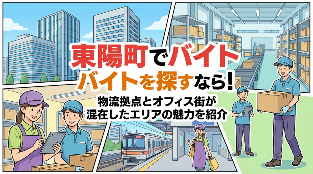 東陽町でバイトを探すなら！物流拠点とオフィス街が混在したエリアの魅力を紹介